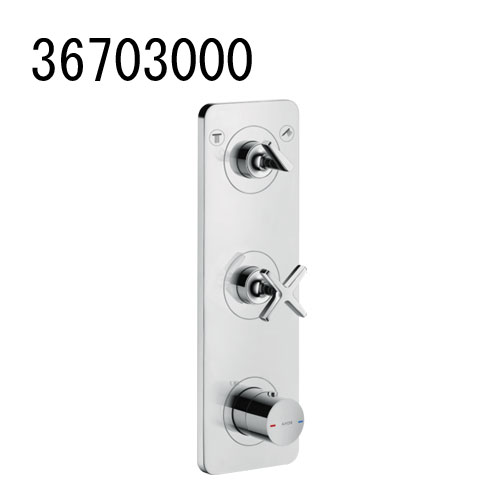 AXOR CITTERIO E Bath Mixer アクサーチッテリオE 埋込式ハイフローサーモスタット練りあわせる水栓380/120 2降車口(かざり付ける部) 36703000 アクサー ハンスグローエ