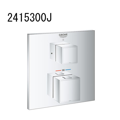 GROHE EUROCUBE グローサーモキューブ サーモンスタットシャワー埋込練りあわせる栓(かざり付ける部) 2415300J 洗面水栓 風呂場水栓 グローエ