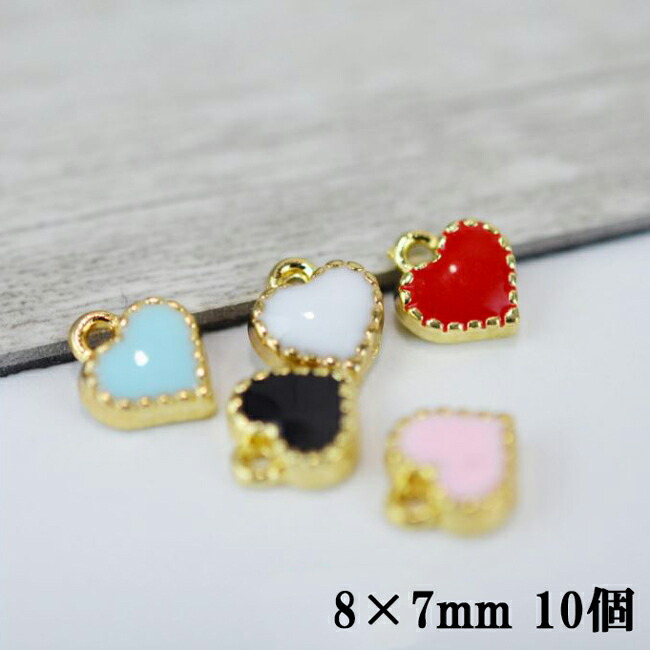 メグえもん様お取り置き ぷっくりミニハートチャーム　6点セット メグえもん様お取り置き ぷっくりミニハートチャーム 6点セット m13127.jpg