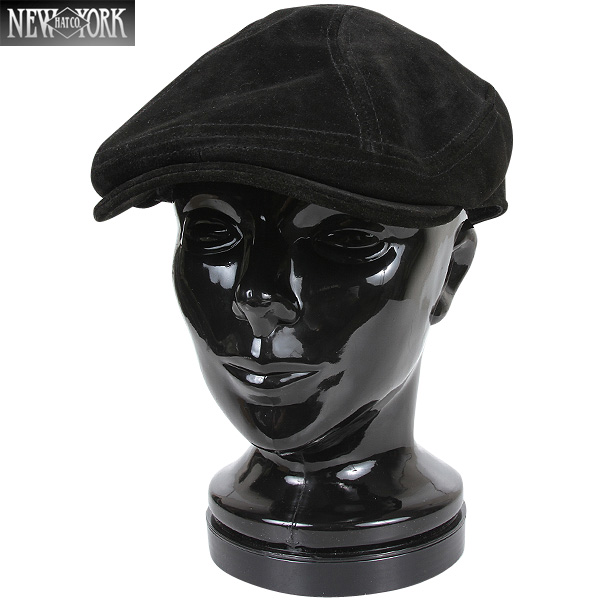 【楽天市場】New York Hat ニューヨークハット 9233 Suede 1900 スエードレザーハンチング ブラック スエード