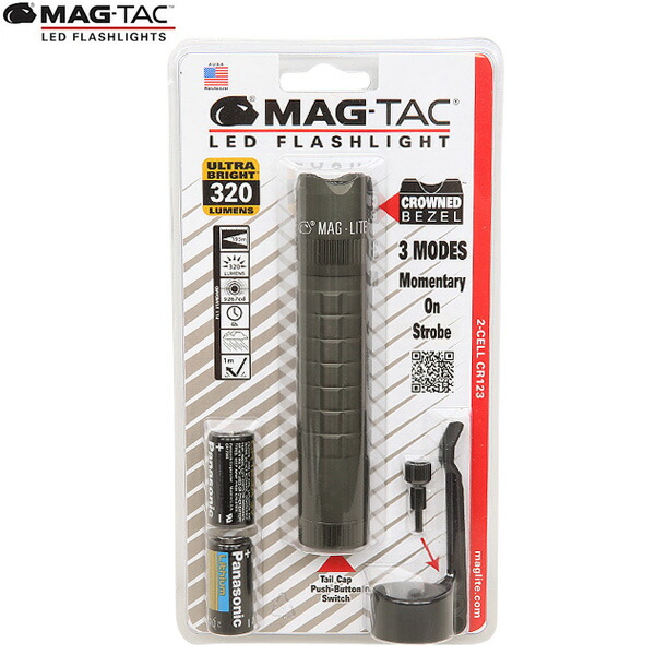 クーポンで最大18%OFF★MAGLITE マグライト MAG-TAC 2-CELL CR123 LED クラウンベゼル FOLIAGE GREEN 防災グッズ メンズ ミリタリー アウトドア キャンプ 懐中電灯 スポーツ セール【T】WAIPER 送料無料 sale 父の日 ギフト