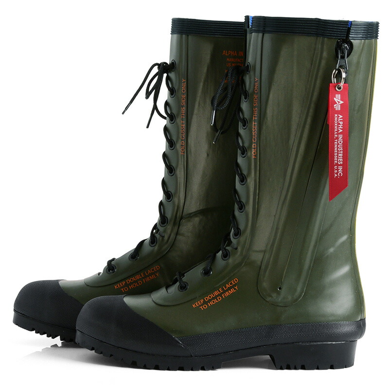 Military select shop WIP Rakuten Global Market ALPHA Alpha AFSV01 rubber boots made in