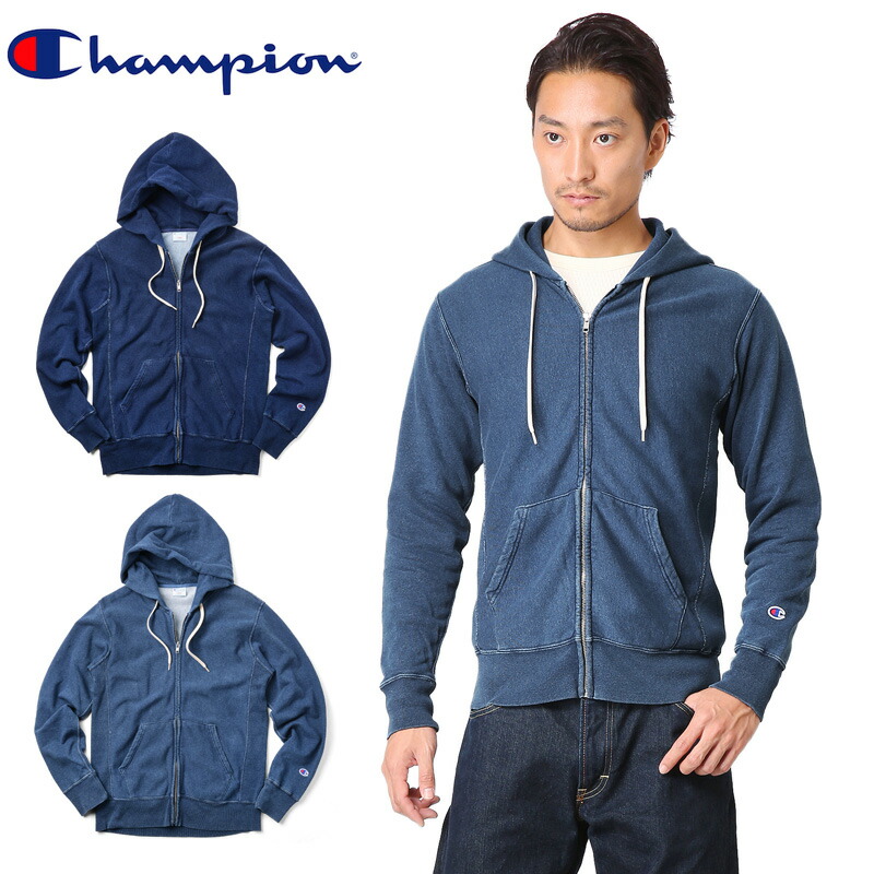 champion indigo hoodie