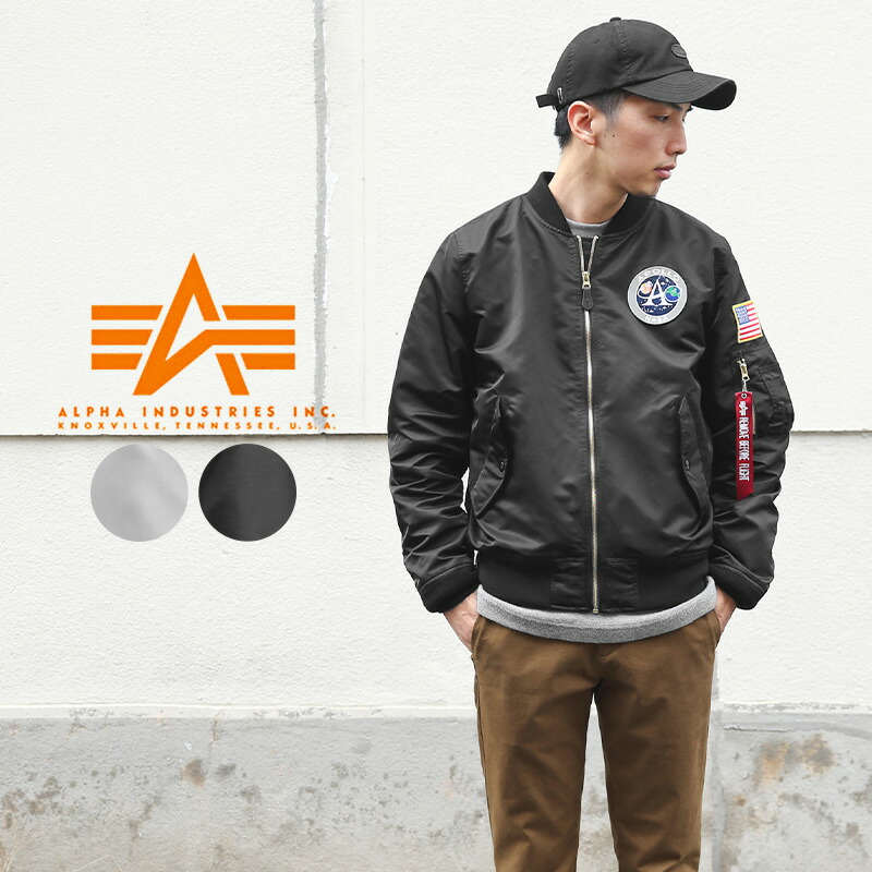 楽天市場 クーポンで最大18 Off あす楽 Alpha Industries アルファインダストリーズ Ta0113 Nasa Apollo Ma 1 フライトジャケット Japan Fit Sx ミリタリージャケット メンズ アウター カジュアル ストリート ワッペン ブランド おしゃれ 大きいサイズ ナサ