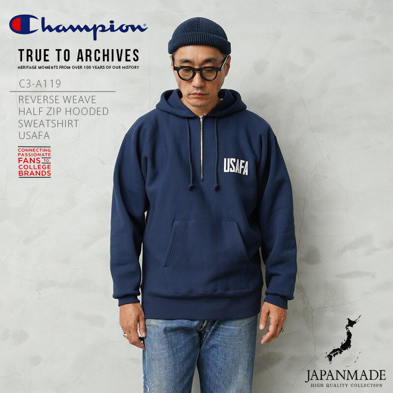 楽天市場】Champion 25FW USAFAプリントリバースウィーブ(青単タグ