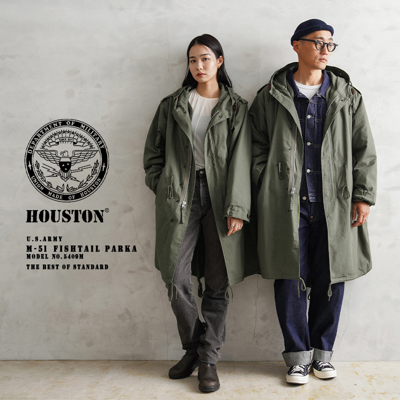 今なら15%OFF☆HOUSTON ヒューストン 5409M 米軍 M-51パーカ