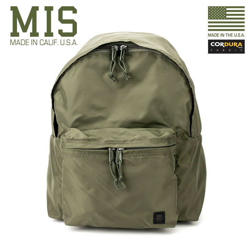芸能人愛用 デイパック リュック Olive Sx Usa In Made リュックサック デイパック Nylon Cloth Pack Mis P103 エムアイエス Mis メンズ バッグ 今なら18 Off ミリタリー カバン ホワイトデー 一泊二日 通学 通勤 旅行 かっこいい おしゃれ カジュアル アウトドア