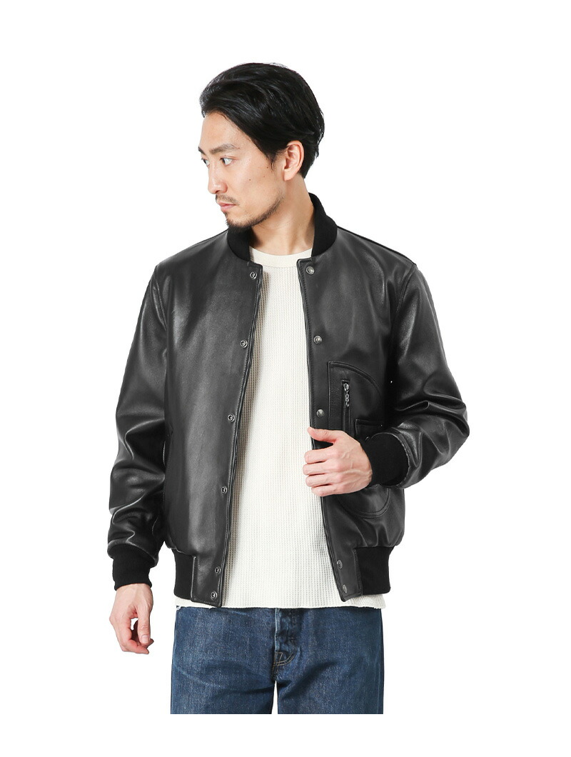 21高い素材 クーポンで最大15 Off あす楽 Schott セール T 送料無料 革ジャン レザージャケット メンズ Usa In Made レザーヴァーシティージャケット Dポケット 267us 7571 ショット Schott 7571