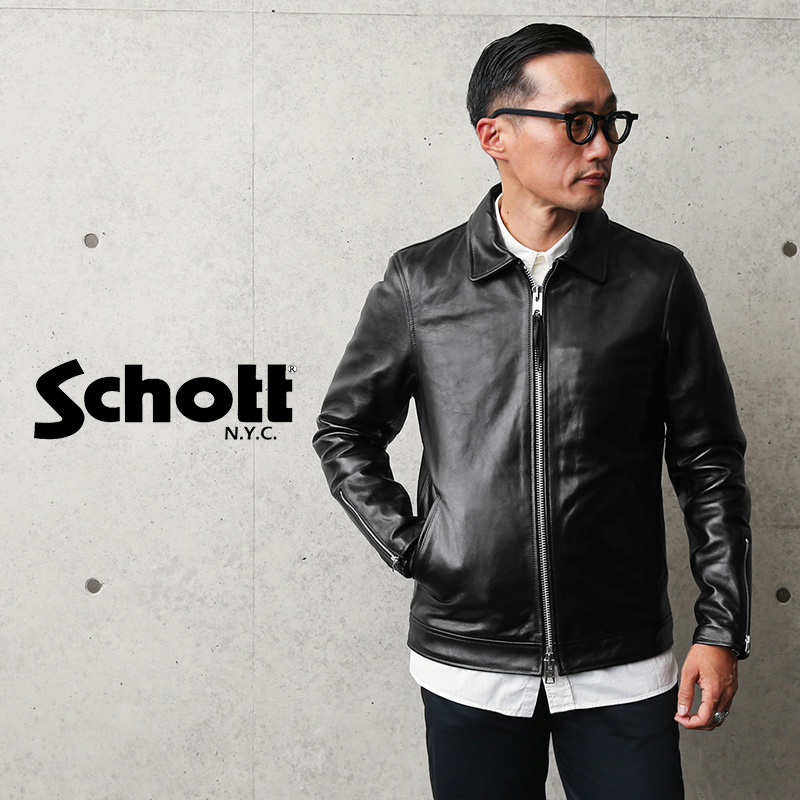 【楽天市場】Schott ショット 3101054 シングル ブレスト ライダースジャケット【クーポン対象外】【T】 / メンズ レザー