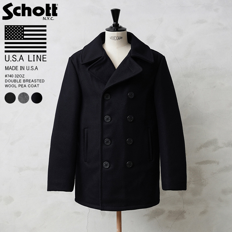 楽天市場】【あす楽】Schott ショット 766US メルトン ウール ジップ 