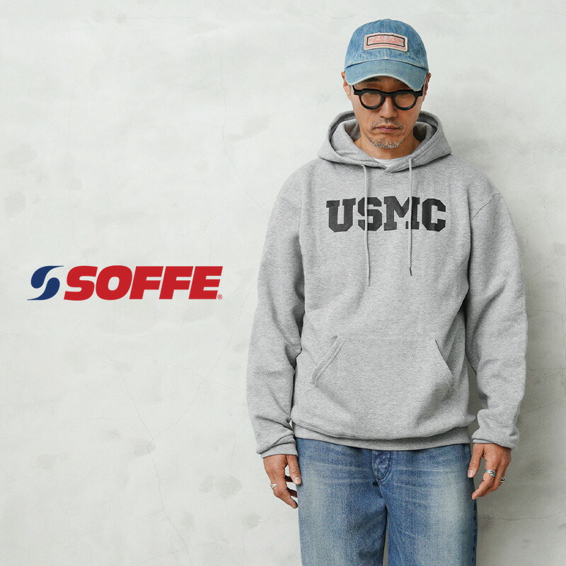 SOFFE ソフィー 9388-0000165 U.S.M.C. OFFICIAL LICENSE 形づくる ティーシャツ 流汗 フーディ【クーポン券客体外】【I】