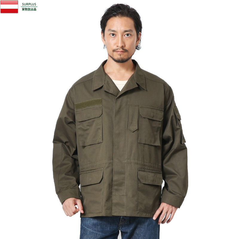 実物 USED オーストリア軍 フィールドジャケット【クーポン対象外】【I】｜ミリタリー ファッション メンズ 古着 軍放出品 軍モノ アウター カーキ 軍服 ビンテージ