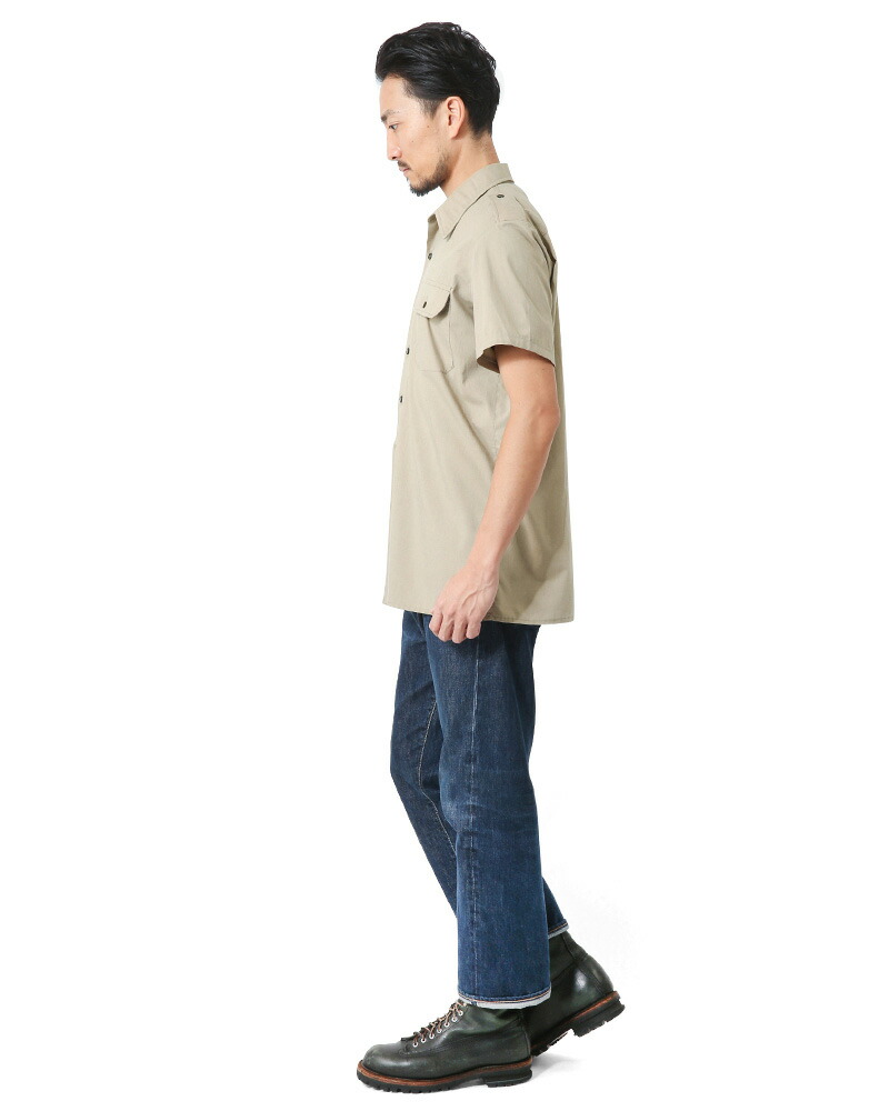 新しい季節 ミリタリーシャツ メンズ 実物 Used イタリア軍 コットンツイル 半袖シャツ サファリシャツ オフィサーシャツ トップス カジュアル 無地 大きいサイズ 軍放出品 軍服 ベージュ ブラウン Waiper Batesmartin Com