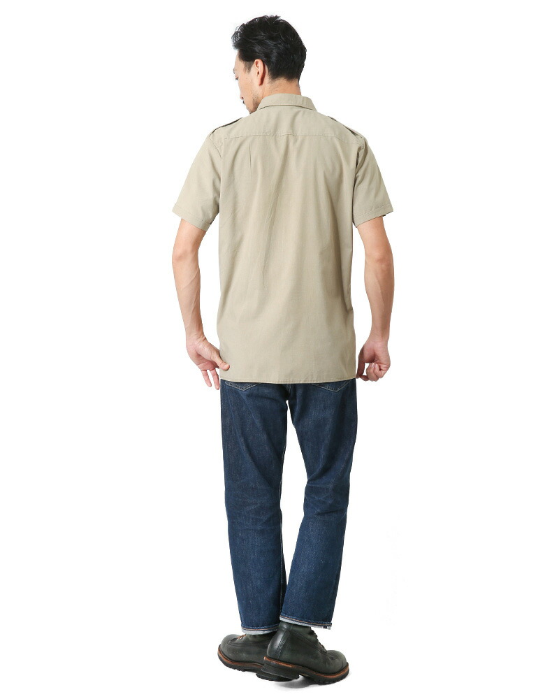 新しい季節 ミリタリーシャツ メンズ 実物 Used イタリア軍 コットンツイル 半袖シャツ サファリシャツ オフィサーシャツ トップス カジュアル 無地 大きいサイズ 軍放出品 軍服 ベージュ ブラウン Waiper Batesmartin Com