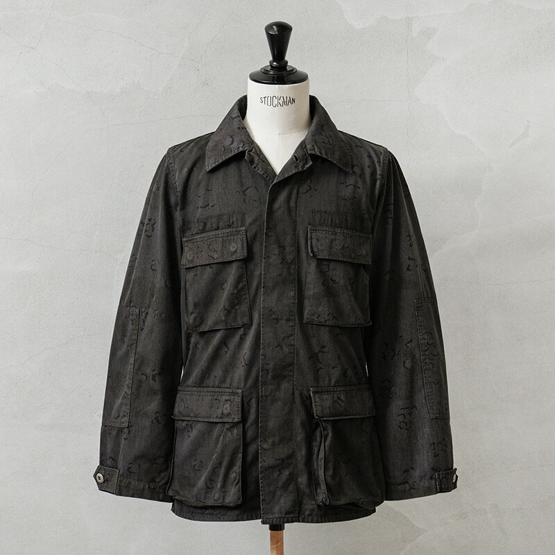 ジャケット・アウター 80s MILITARY  CAMO PARKA BLACK-DYE ジャケット・アウター 80s MILITARY SNOW CAMO PARKA BLACK-DYE