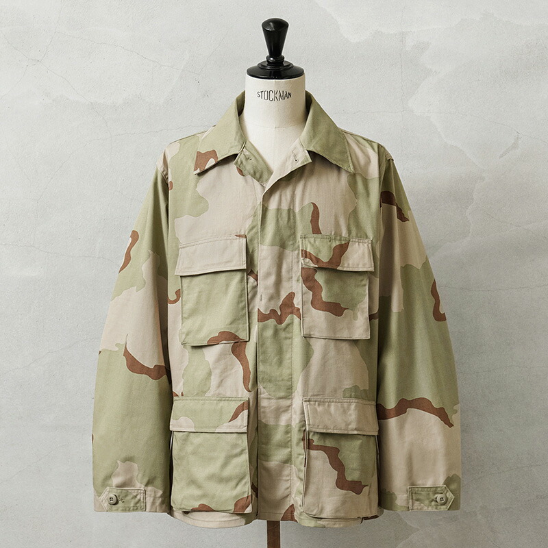 実物 新品 デッド棚卸し資産 米軍 3カラーデザートカモ DCU 上衣 ノン下唇 / 3C DESERT CAMO BDU【クーポン券客体外】【I】｜メンズ流行り物 アメカジ ミリタリー 擬装服 ヴィンテージ アウトドア 流行り物