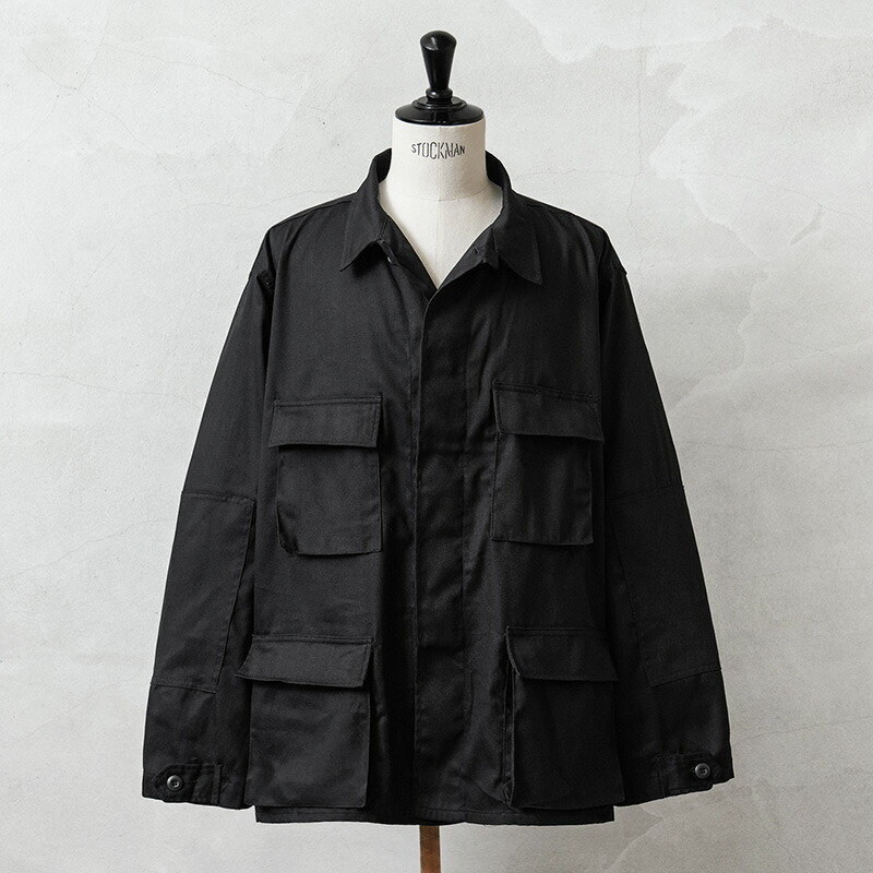 MADE IN USA 新品 米軍 BDU ジャケット 中期型タイプ ノンリップ BLACK【クーポン対象外】【I】