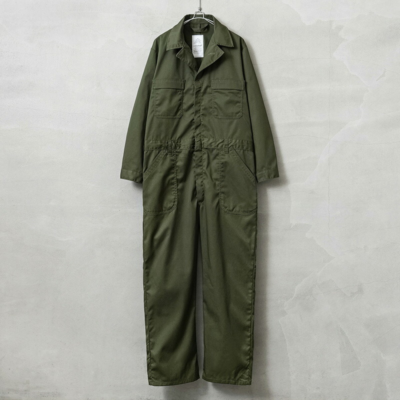 実物 新品 デッド棚卸し資産 米軍 ありがた味 取りまかなう櫂 OD【クーポン券客体外】【I】｜アウター 繋ぎ オールインワン 飛び降りる背広 ミリタリー 軍物 軍モノ サー足し加える 進め方着 細工物御召しもの ダブルジップ 下げ翼隠し オリーブ メンズ