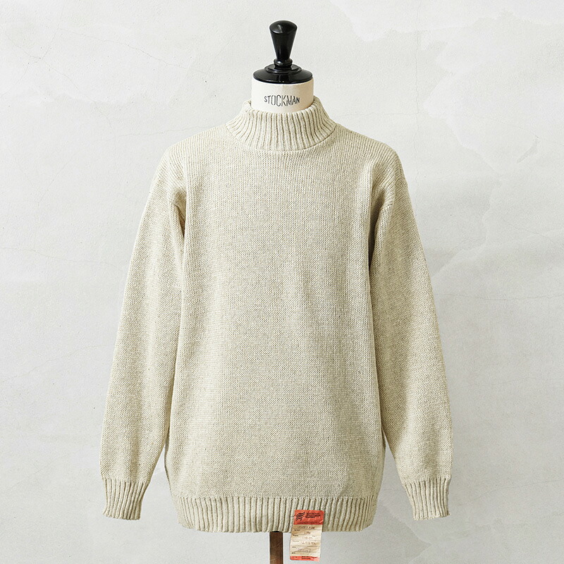 実物 新品 デッド店卸し資産 ロシア帝国軍（旧ソ連軍）モックネック スウェーター 自然的 / ハイネック【クーポン券客体外】【I】 ニット・セーター-メンズファッション