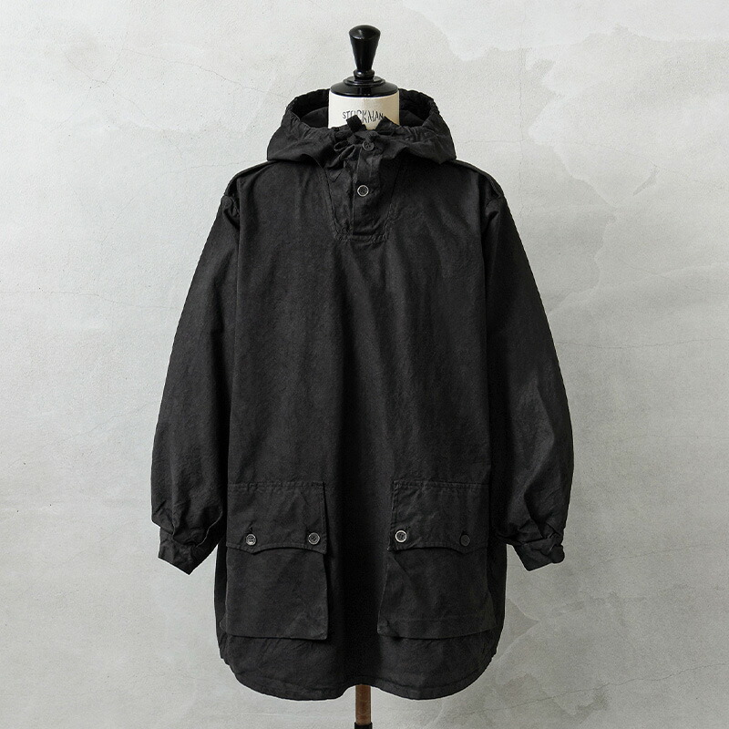実物 新品 デッド店卸し資産 スウェーデン王国軍 M-39 綿織物 ティーシャツ スノーカモパーカー 2名取り草 BLACK染め【引き換え証客体外】【I】｜アウター ミリタリー スモーキングジャケット メンズ レディース ヴィンテージ ユーロミリタリー 軍噴きあげる品 黒いこと 古着 パーカ 厚地の外套大きさ