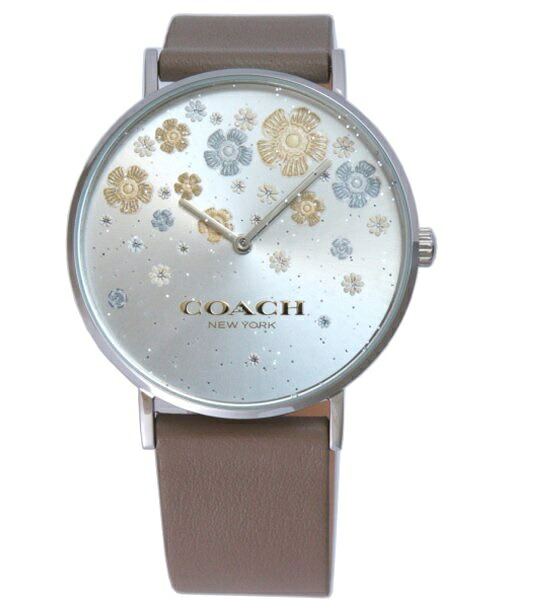 【14503326】COACH コーチ 腕時計 アナログ PERRY ペリー レディースシルバー ベージュ|ウイズユー店
