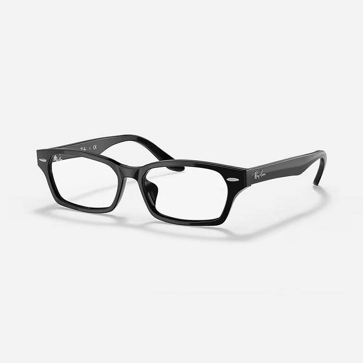 RB5344D-2000-55　RX5344D-2000-55 RayBan　レイバン　メガネ　眼鏡　フレーム　スクエア黒縁　黒ぶち　ブラック　メンズ　レディース　ユニセックス　男女兼用　度付き対応　伊達加工無料　度なし加工無料｜ウイズユー店 14,689円