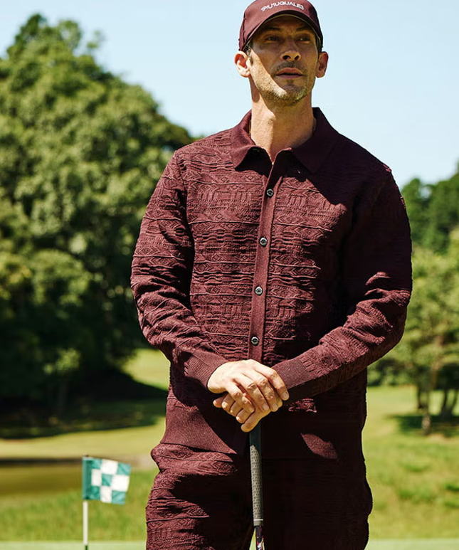 【新作20%OFF!!】★大人気★1PIU1UGUALE3 113 GOLF COOGI POLO ウノピゥウノウグァーレトレ ゴルフ ウノピュ メンズ クージー ポロ BURGUNDY バーガンディ【GRK094-GPE045】|WARP GOLF 店