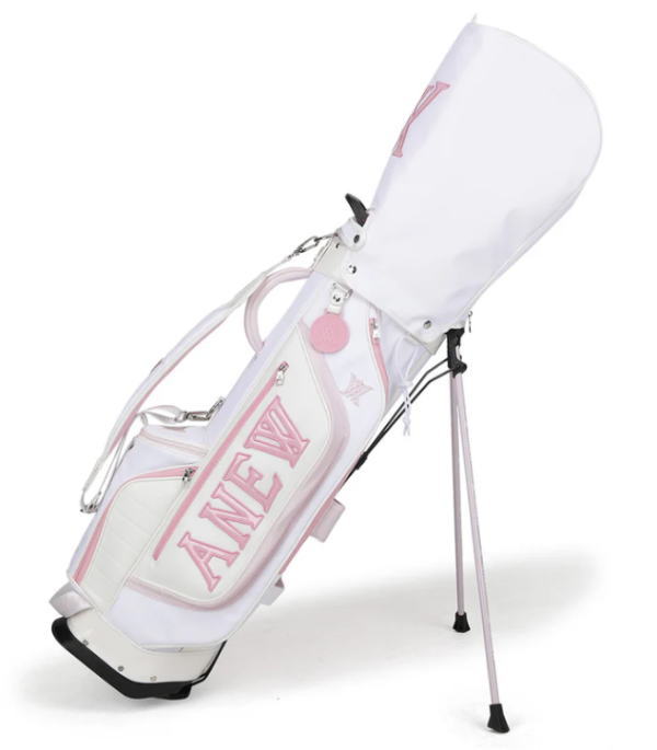 【再販！！】ANEW GOLF UNISEX GLAM STAND BAG アニューゴルフ ユニ一発やる 瓦 照明ランプ御徒面子 キャディバッグ AGFUUSB02  WHITE 新品!!