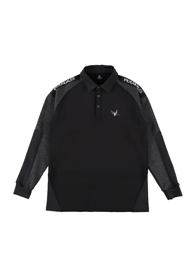 【新品】1piu1uguale3GOLF 現行　ポロシャツ　長袖　メンズ　ゴルフ 楽天市場】1PIU1UGUALE3 GOLF 長袖ポロシャツ メンズ 秋冬用 黒 白 M L