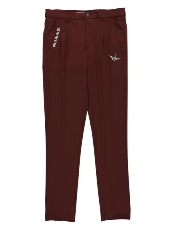 ★NEW・即納★1PIU1UGUALE3 113 GOLF TUCK PANTS ウノピゥウノウグァーレトレ ゴルフ メンズ ロング ズボン下 BURGUNDY バーガンディ【GRP211-GNU018】