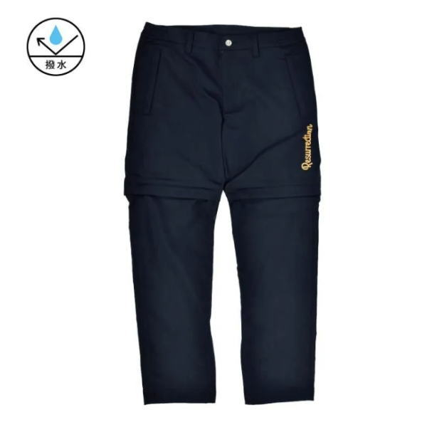 ★NEW★Resurrection メンズ スーパーウォーターリペラントロングパンツ 黒いこと レザレクション 撥水 BE34PT05-M