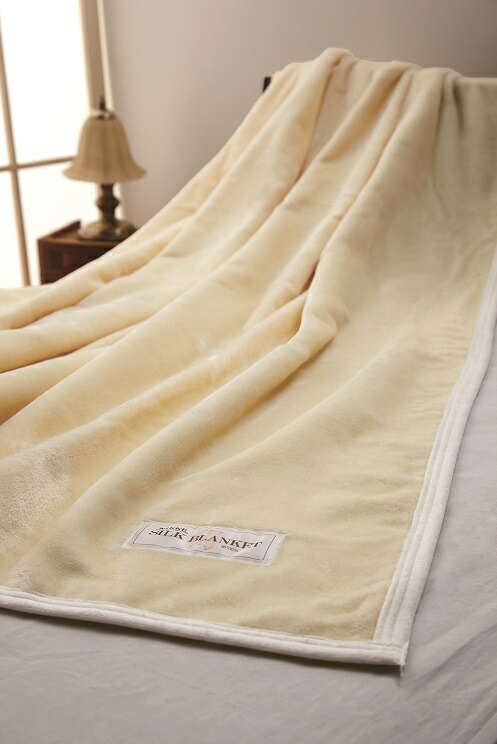1.2kg 家具・インテリア OKEQUINOX 無着色 シルク毛布、、新品