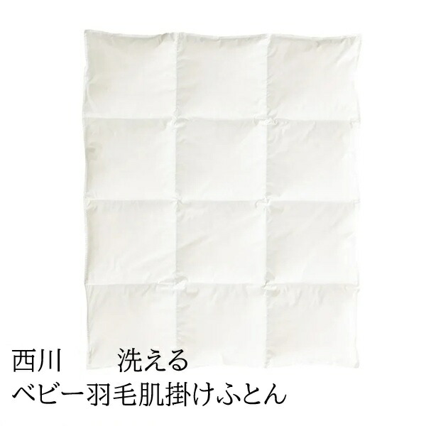 もの言う花綿羽肌掛布団 洗える手合い 西川【貨物輸送無料】