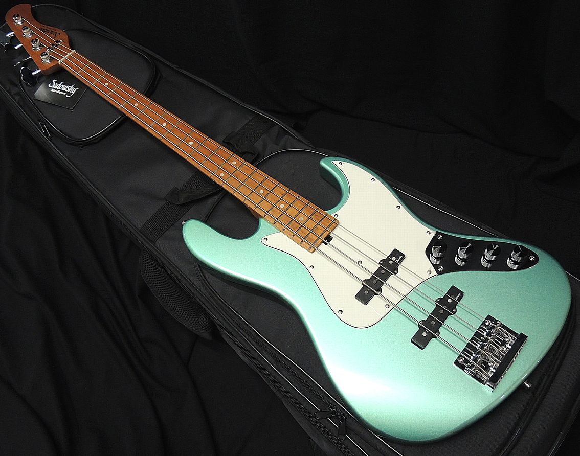 Sadowsky Metro Express MX21 VJ4 SGM/M Sage Green Metallic Morado Fingerboard サドウスキー ジャズベースタイプ メトロ エクスプレス グリーン【4弦ベース】【アウトレット】｜オーディオ渡辺 61,600円