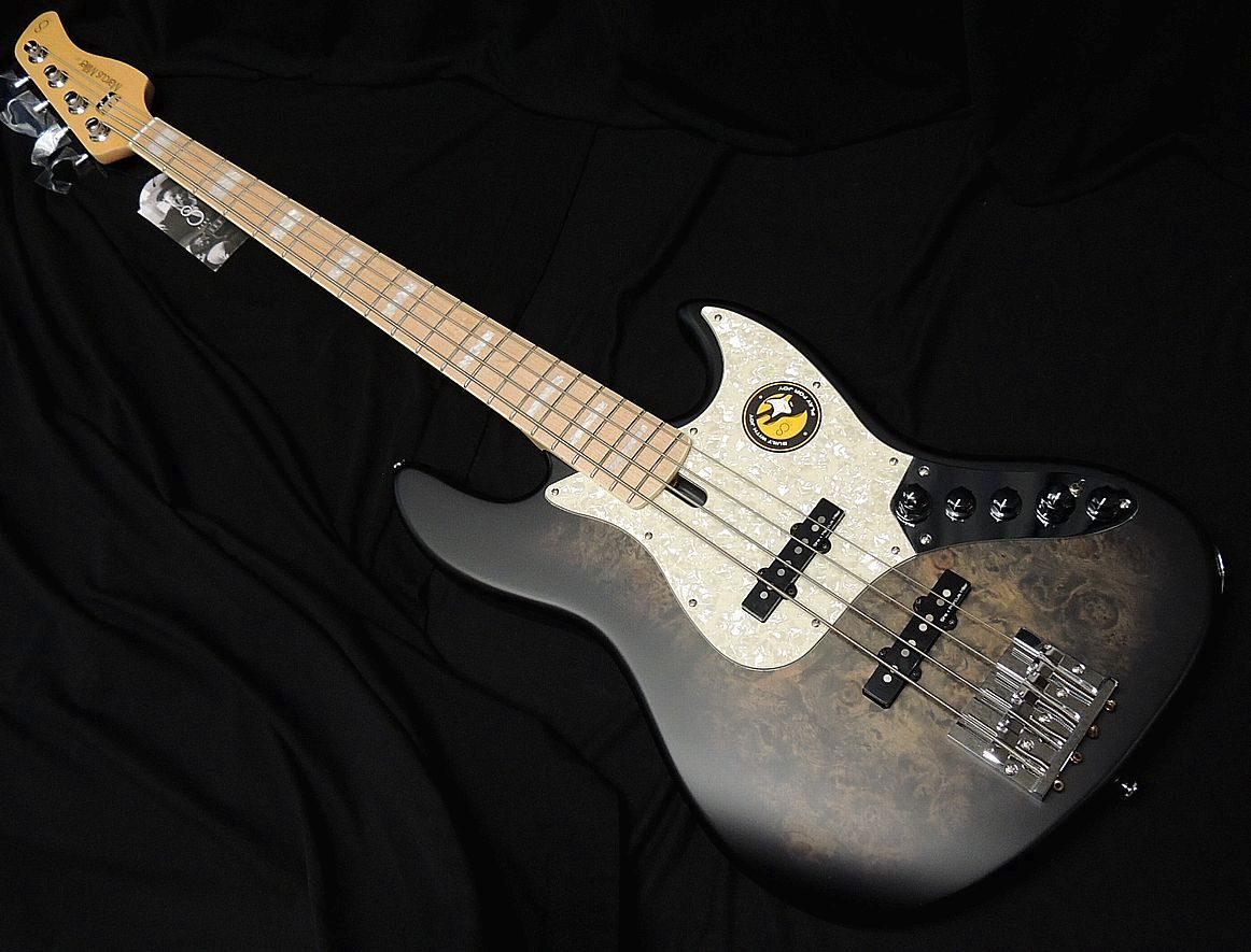 Sire Marcus Miller V7 Ash 4st Reissue TBK.S Transparent Black Satin サイアー マーカスミラー ジャズベース タイプ エレキベース ブラック【4弦ベース】【アウトレット】|オーディオ渡辺