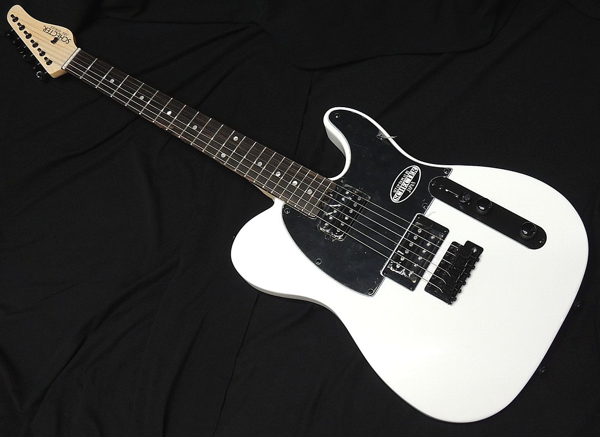 ギター Schecter PT 2H Telecaster SCHECTER OL-PT-2H-VTR SW R Telecaster Type Snow White