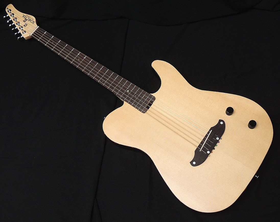 SCHECTER OL-FL-2 SNTL シェクター 薄胴 アコースティックギター エレアコ テレキャスターシェイプ サテン ナチュラル パッシブ仕様【ランキング入賞】｜オーディオ渡辺 32,175円