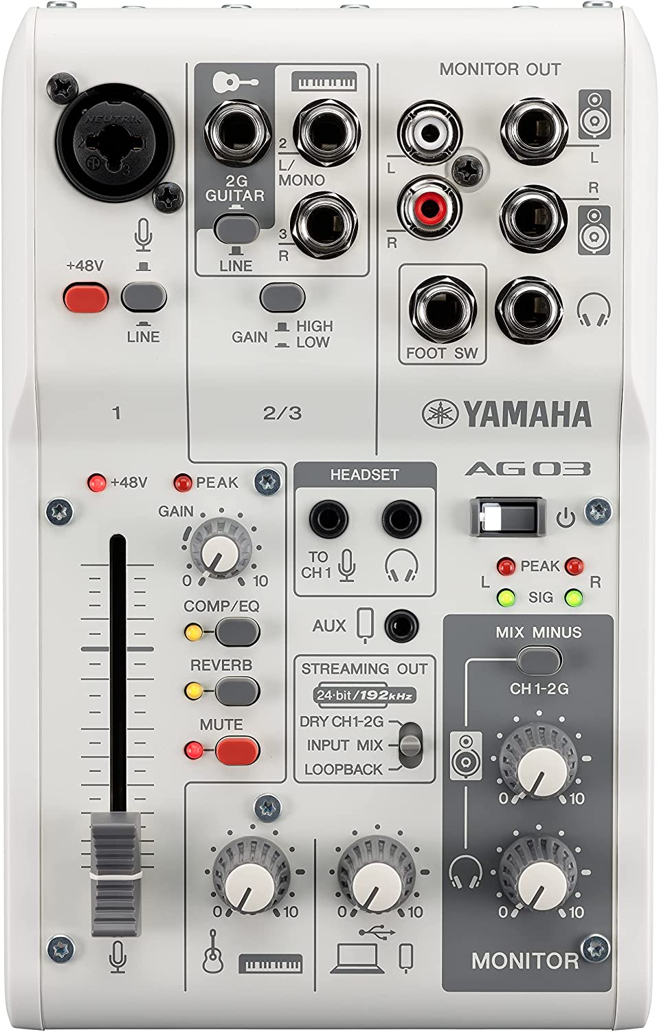 SALE／71%OFF】 YAMAHA AG06MK2 white ライブストリーミングミキサー