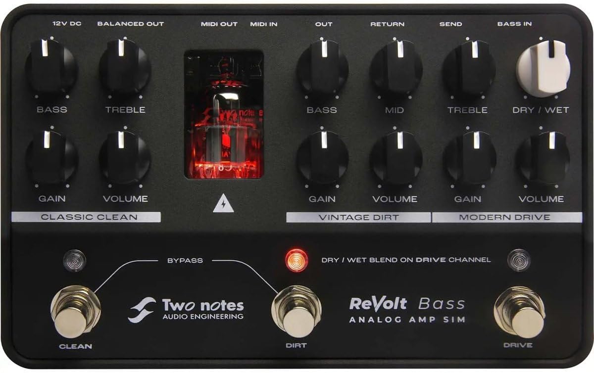 Two notes Revolt Bass TNREVOLTB トゥーノーツ ベース用 エフェクター 真空管プリアンプ・DI&キャビネットシミュレーションシステム 【送料無料】