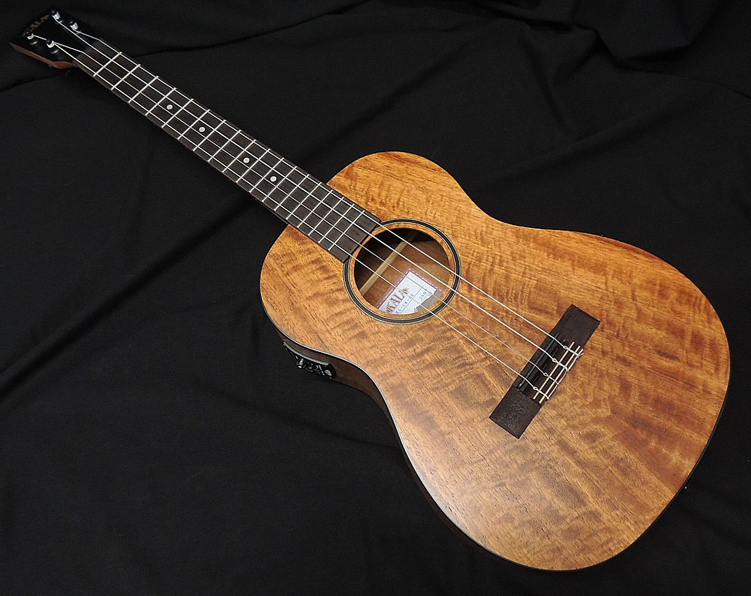 KALA KA-CM-BE_W/BAG カラ バリトン ウクレレ Curly Mango Series カーリーマンゴーボディ エレキ仕様|オーディオ渡辺