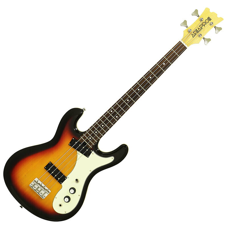 Aria Pro2 DMB-206 3TS 3Tone Sunburst RETRO CLASSICS レトロ クラシック シリーズ アリア サンバースト エレキベース 780mm ショートスケール｜オーディオ渡辺