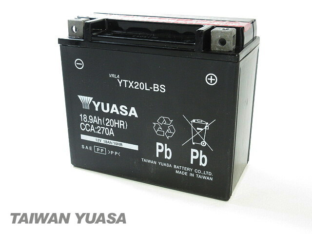 楽天市場】台湾ユアサバッテリー YUASA YTX20L-BS ◇Kawasaki JET SKI
