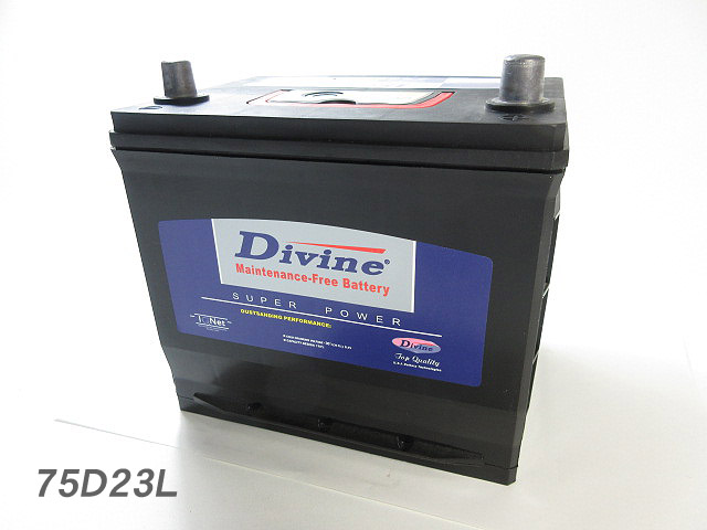 楽天市場】75D23L【新品・充電済】 Divineバッテリー ◇トヨタ ヴェルファイア ランドクルーザー[90系] ランドクルーザープラド ＲＡＶ４  ＶＯＸＹ ヴォクシー : ＷＡＶＥパーツ館