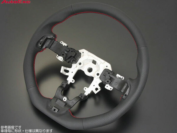AutoExe オートエクゼ スポーツ ステアリングホイール (レッドステッチ) CX-5 KFEP/KF2P/KF5P (KFA1-V0-310 Sports Steering Wheel | AutoExe マツダ車チューニング＆カスタマイズ