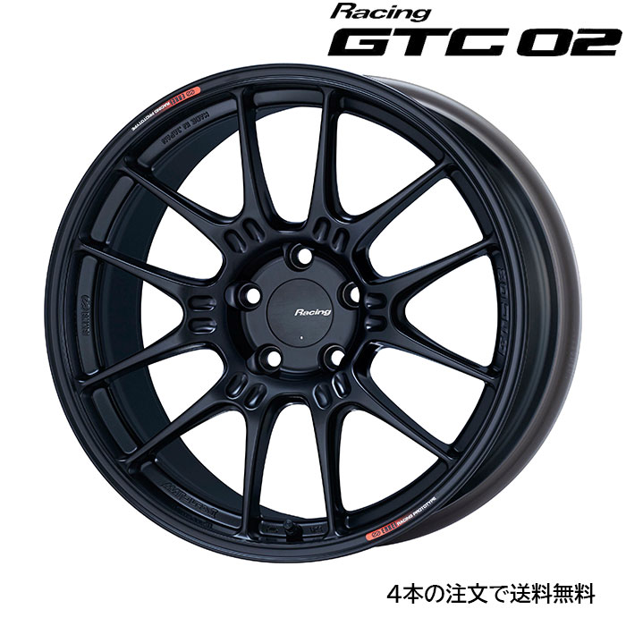 ENKEI GTC02 [4本] 送料無料 18X9.0J+50 5 100 マットブラック｜web-carshop カーピットアイドル