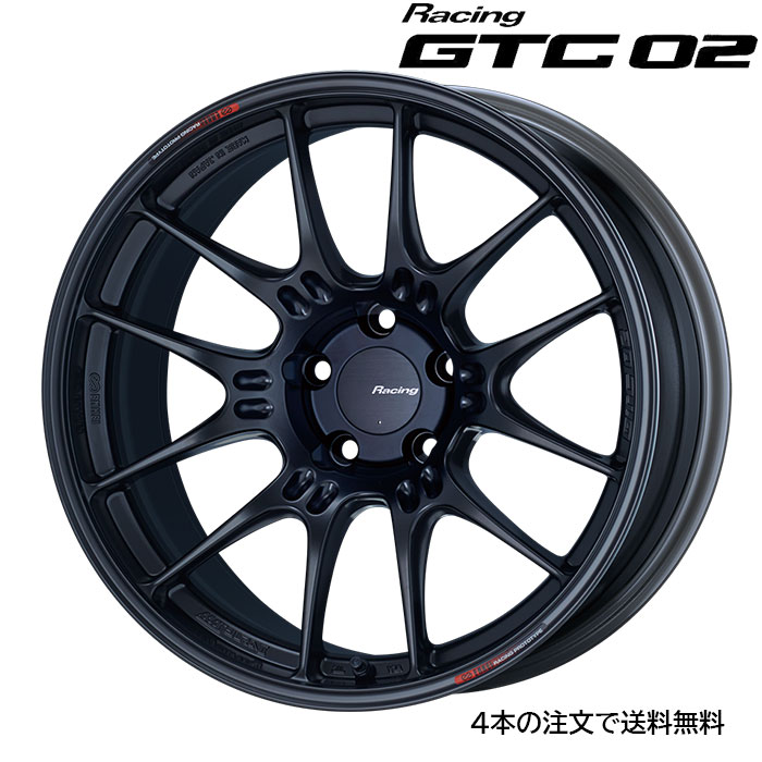 ENKEI GTC02 [4本] 送料無料 18X9.5J+15 5 112 マットブラック