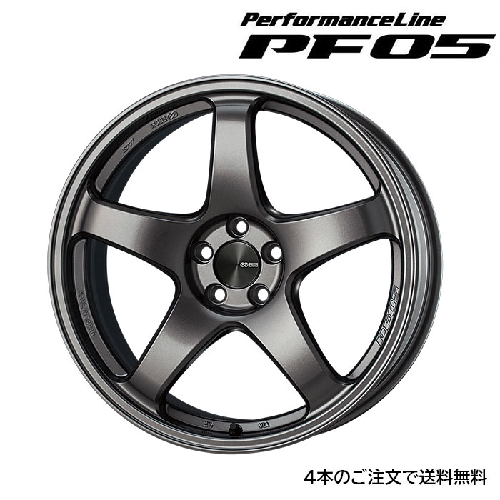 ENKEI PF05 [4本] 送料無料 19X7.5J+48 5 114.3 ダークシルバー 88,088円