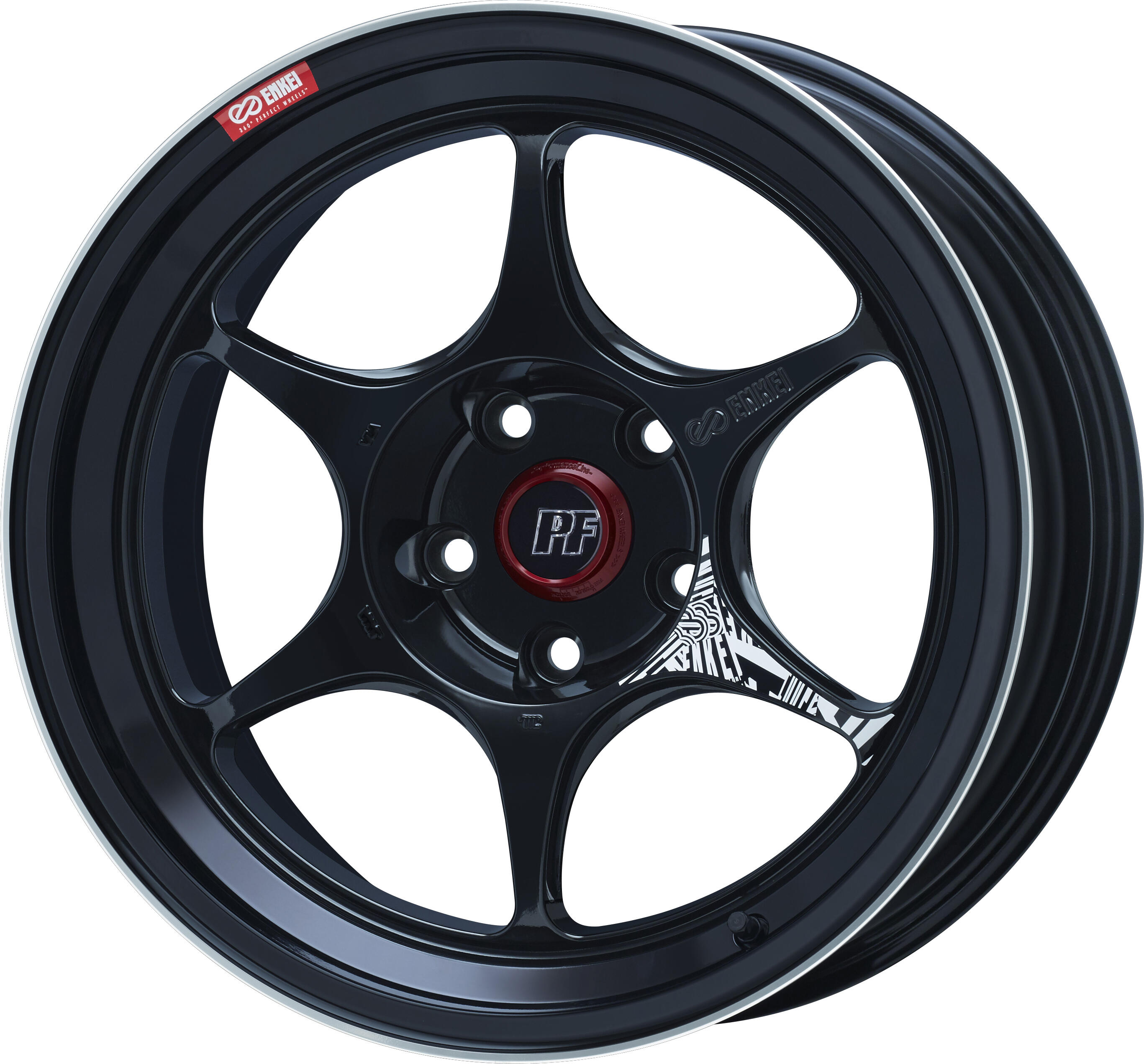 ENKEI PF06 [4本] 送料無料 17X9.5J+0 5 114.3 マシニングブラック