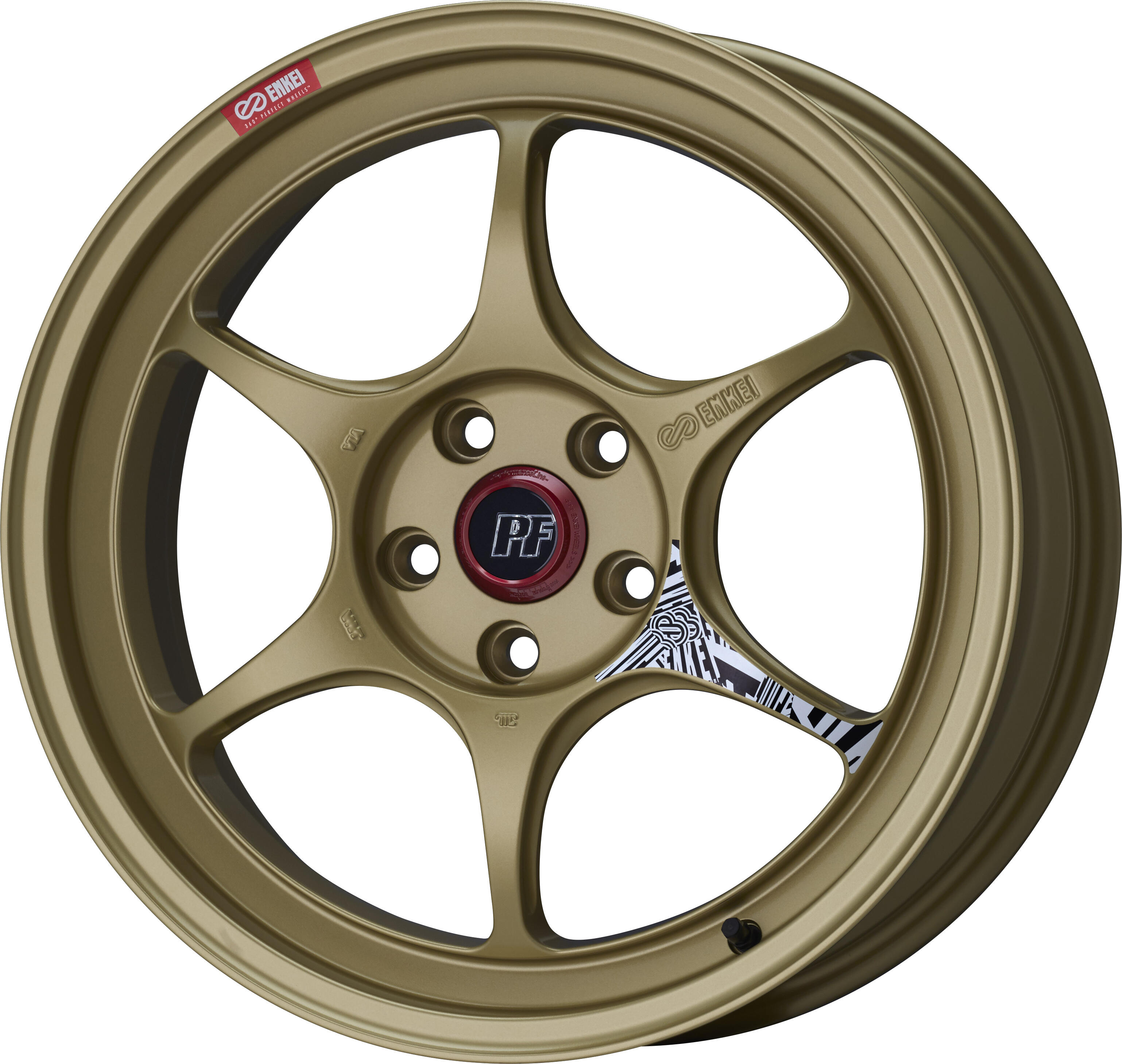 ENKEI PF06 [4本] 送料無料 18X9.0J+42 5 100 ゴールド｜web-carshop カーピットアイドル