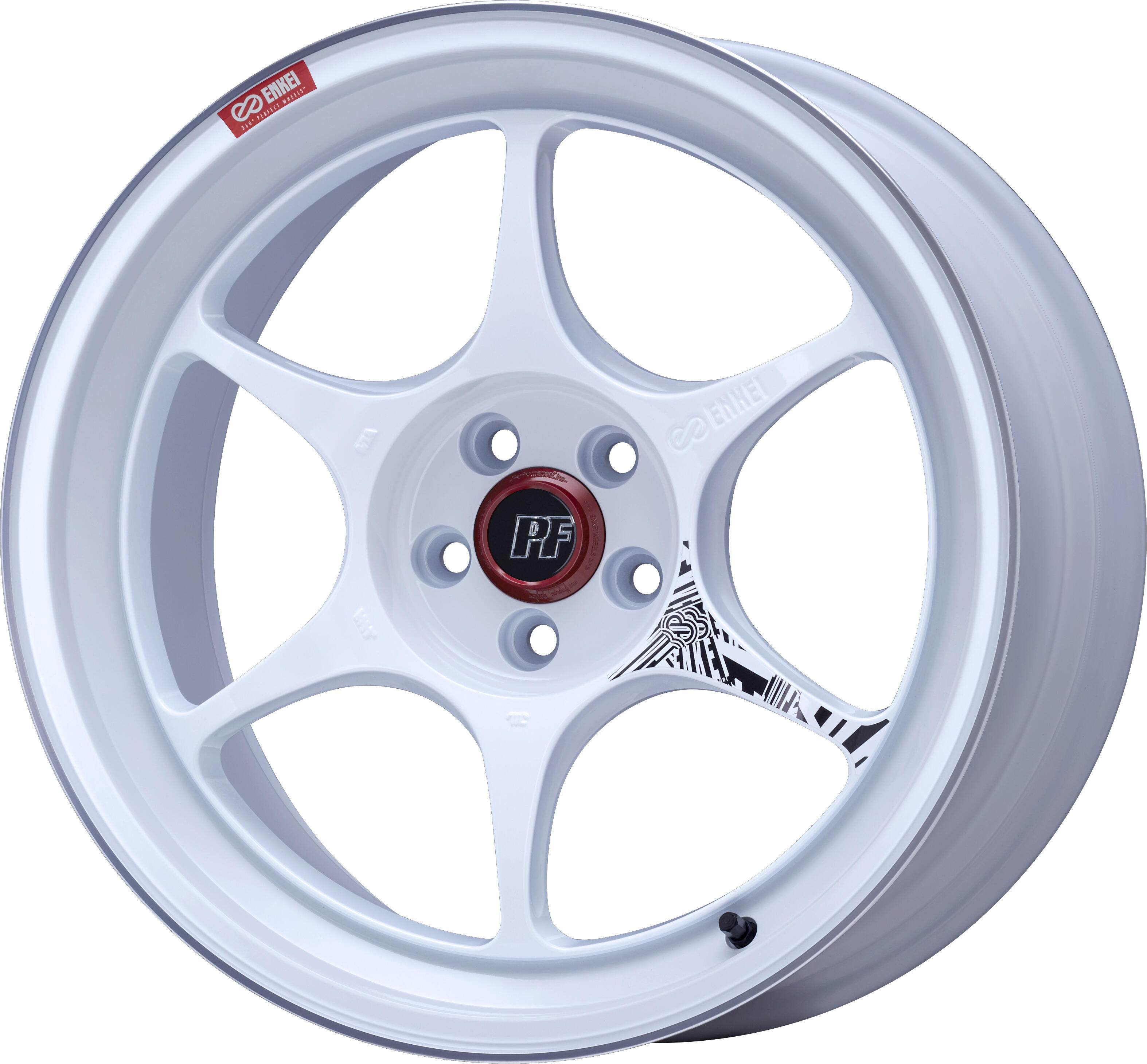 ENKEI PF06 [4本] 送料無料 18X7.5J+48 5 112 マシニングホワイト